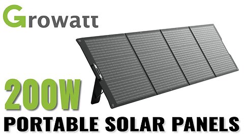Growatt 200W Portable Solar Panels - Review, Testing & Monitoring Power Produced!