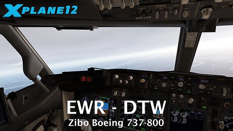 Newark to Detroit in the Zibo 737-800 in X-Plane 12 | VATSIM | Virtual Airline - Axiom Air