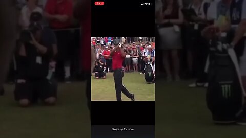 Tiger Woods golf swing from behind is amazing! #tigerwoods #golf #tomgillisgolf
