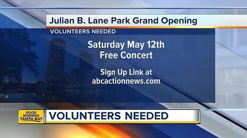 Volunteers needed for Julian B Lane Park opening