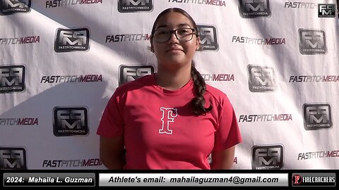 2024 Mahaila Guzman 4.0 GPA - Pitcher and Third Base Softball Recruiting Skills Video - Firecrackers