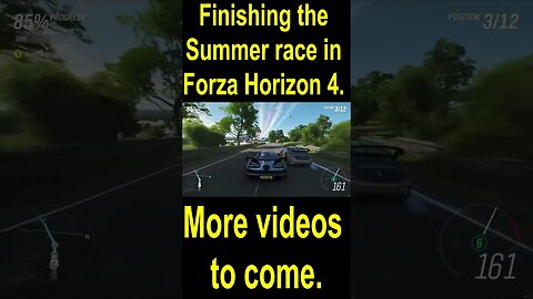 Finishing the Summer race in Forza Horizon 4