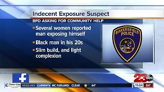 Bakersfield searching for indecent exposure suspect