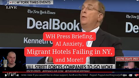 WH Press Briefing, AI Anxiety, Migrant Hotels Failing in NY, and More!!