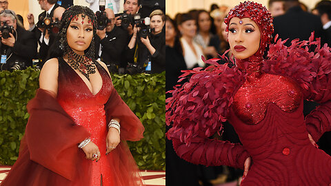 Cardi B CALLED OUT For Stealing Nicki Minaj’s Met Gala Look!