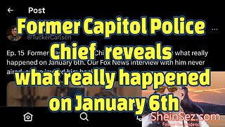 Former Capitol Police Chief reveals what really happened on January 6th-SheinSez 258