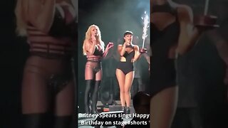 Britney Spears sings Happy Birthday on stage #shorts