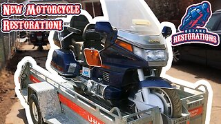 14 YEARS Untouched? NEW OLD Motorcycle Restoration Pt 1! 1988 GL1500 Goldwing