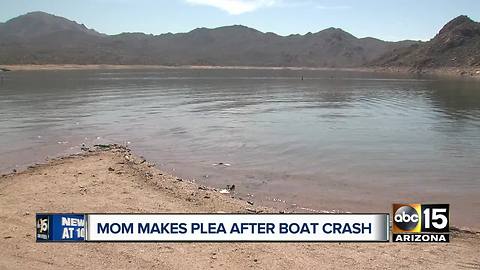 Mother speaks out after son involved in boat accident at Bartlett Lake