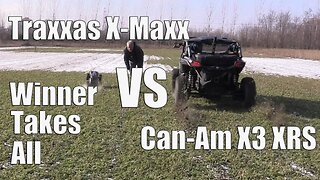 Traxxas X-Maxx Vs Can-Am Maverick X3 XRS in Off-Road Thowdown In The Snow