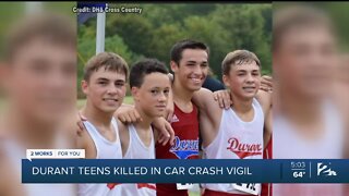 Vigil for Durant teens killed in car crash