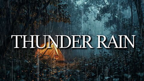 ♤FOLLOW♤ Thunderstorm For A Good Sleep | Heavy Rain On Tile Roof & Intense Thunder Sounds | White Noise