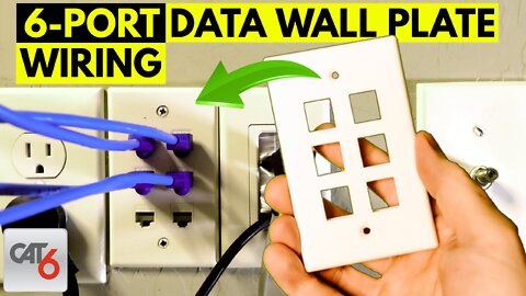 HOME NETWORKING FOR BEGINNERS | 6-PORT DATA WALL PLATE INSTALLATION