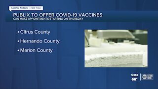 Publix to offer COVID-19 vaccine in 3 Florida counties starting on Thursday