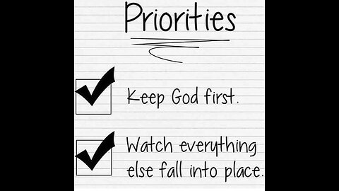 What are your priorities?