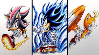 Drawing Sonic Characters - Compilation 5