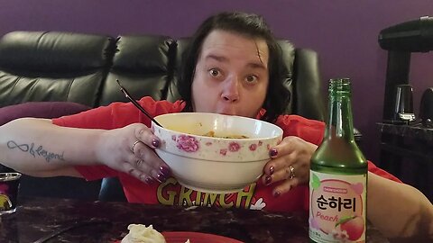 cooking homemade hot pot mukbang asmr with soju