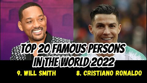 Top 20 Famous Persons In The World 2022