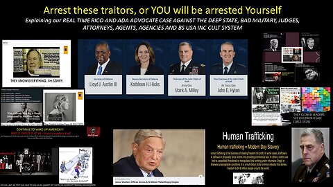 DRAFT: DOD - Arrest these USA INC FOREIGN PEDO EMPLOYEE traitors, or YOU will be arrested Yourself