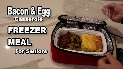 Cooking for Seniors Bacon & Egg Casserole EASY FREEZER MEAL #freezermeals #cookingfromscratch