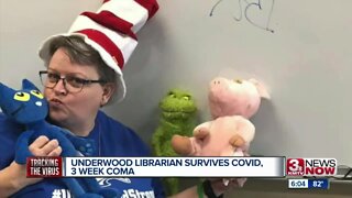 Underwood librarian survives COVID, 3 week coma