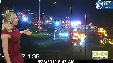 Semi catches fire, shuts down SB I-75 near Fletcher Ave