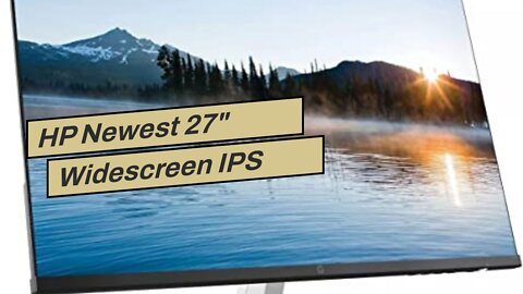 HP Newest 27" Widescreen IPS LED Full HD (1920x1080) Monitor, 5ms Response Time, 10,000,000:1 C...