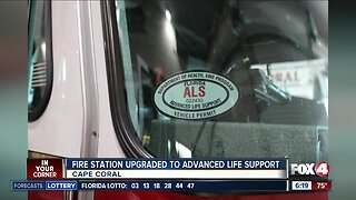 Cape Coral fire truck upgraded for advance life support service