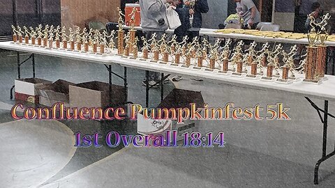 Pumpkinfest 5k Confluence 1st Overall 18:14