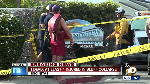 Crews begin search through deadly Encinitas bluff collapse