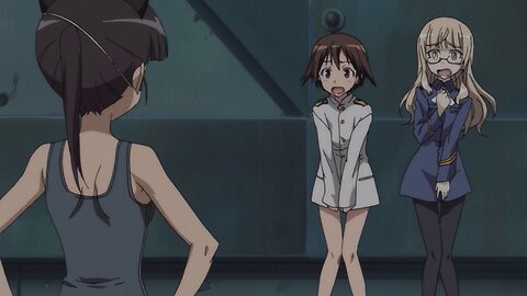 Strike Witches - Francesca accidentally sets of the alarm