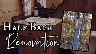 Our Rustic Half Bathroom Makeover