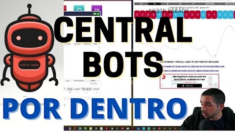 🤖 CENTRAL BOTS POR DENTRO - Operando com o Robô zero loss prática - binary.com - robôs binary-Deriv