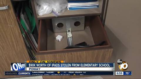 $90k worth of iPads stolen from elementary school