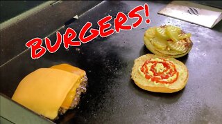 Burgers on the Blackstone Griddle