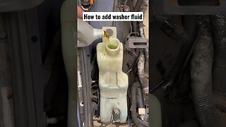 How to add washer fluid to your car #automobile #mechanic #car #mechanic #diy #restoration