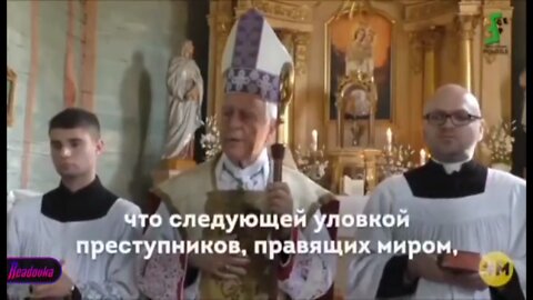 Catholic Bishop Richard Williamson in Warsaw explained to parishioners that evil Western governments provoked Russia