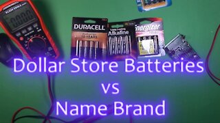 032 - Generic vs Name Brand Batteries - Cheap Vs Expensive