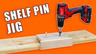 Jig for Drilling Shelf Pin Holes / Shelf Pin Jig