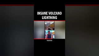 insane volcano lightning