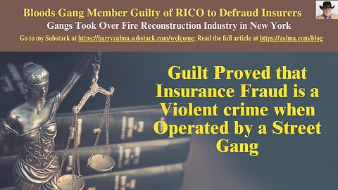 Bloods Gang Member Guilty of RICO to Defraud Insurers