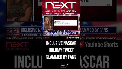 Inclusive NASCAR Holiday Tweet SLAMMED by Fans #shorts