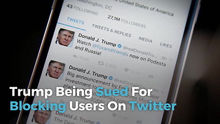 Trump Being Sued For Blocking Users On Twitter