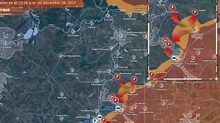 Ukraine Russian War Chronicle, Rybar Map for December 28, 2022 Russian Forces Advance in Bakhmut