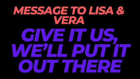 KIM GOGUEN | INTEL | A message to Lisa Thomas & Vera | We'll put it out there...........
