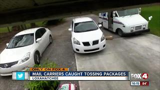 Mail carriers caught tossing packages