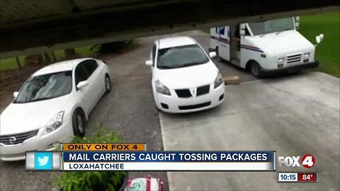 Mail carriers caught tossing packages