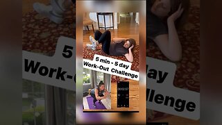 Workout Consistency Hack: 5 min, 5 day challenge! 10 reps each squats, bicycle crunches, push-ups