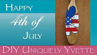 4th of July Mini Surfboard With Flag Sunflower | Woodworking | Router and Jigsaw Project