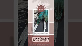 COOP COUTURE, 6 inch, leather feather earrings #genuineleather #leatherfeather #handcrafted